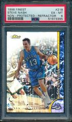 Steve Nash [Non Protected Refractor] #218 Basketball Cards 1998 Finest Prices