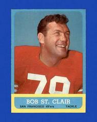 Bob St. Clair #140 Football Cards 1963 Topps Prices
