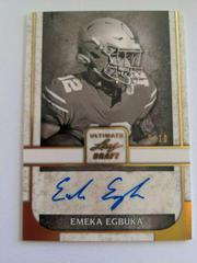 Emeka Egbuka [Gold] Football Cards 2022 Leaf Ultimate Draft Portrait Autographs Prices