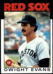 Dwight Evans Baseball Cards 1986 Topps Super Prices