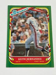 Keith Hernandez #58 Baseball Cards 1987 Fleer Star Stickers Prices