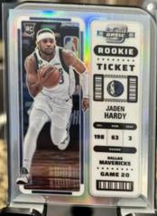 Jaden Hardy #25 Basketball Cards 2022 Panini Contenders Optic Rookie Silver Prices