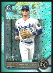 Bobby Witt Jr. [Aqua Shimmer Refractor] Baseball Cards 2022 Bowman Chrome Prospects Prices