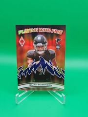 Bijan Robinson [Blue] #PWF-3 Football Cards 2023 Panini Phoenix Playing with Fire Prices