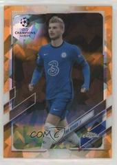 Timo Werner [Orange] Soccer Cards 2020 Topps Chrome UEFA Champions League Sapphire Prices