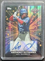 Anthony Gutierrez [Gold] #FC-AG Baseball Cards 2023 Topps Pro Debut Future Cornerstones Autographs Prices