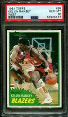 Kelvin Ransey West Basketball Cards 1981 Topps Prices