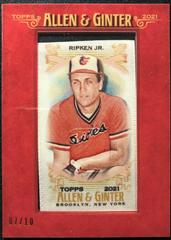 Cal Ripken Jr. [Framed Mini Cloth] Baseball Cards 2021 Topps Allen & Ginter Prices