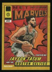 Jayson Tatum [Gold] #19 Basketball Cards 2021 Panini Donruss Net Marvels Prices