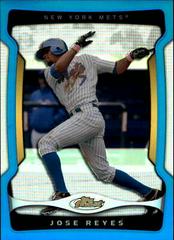Jose Reyes [Green Refractor] #7 Baseball Cards 2009 Finest Prices