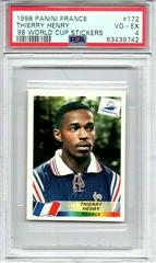 Thierry Henry #172 Soccer Cards 1998 Panini France World Cup Stickers Prices