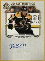 Brad Marchand Hockey Cards 2021 SP Authentic UD Autographs Prices