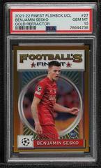Benjamin Sesko [Gold] Soccer Cards 2021 Topps Finest UEFA Champions League Prices