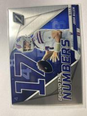 Josh Allen [Silver] #BN-JA Football Cards 2022 Panini Zenith Behind the Numbers Prices