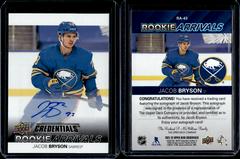 Jacob Bryson [Autograph] #RA-43 Hockey Cards 2021 Upper Deck Credentials Rookie Arrivals Prices