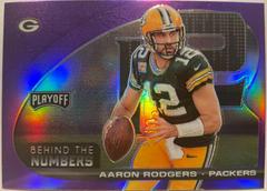 Aaron Rodgers [Purple] #BTN-ARO Football Cards 2021 Panini Playoff Behind the Numbers Prices