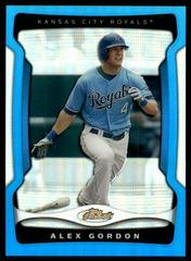 Alex Gordon [Blue Refractor] Baseball Cards 2009 Finest Prices