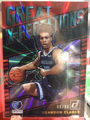 Brandon Clarke #2 Basketball Cards 2019 Panini Donruss Great X-Pectations Prices