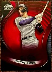 Aaron Judge [Red] #56 Baseball Cards 2022 Topps Chrome Black Prices