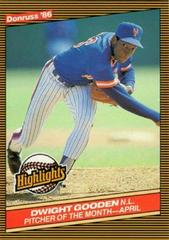 Dwight Gooden #8 Baseball Cards 1986 Donruss Highlights Prices