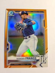 Wander Franco [Orange Refractor] #BCP-240 Baseball Cards 2021 Bowman Chrome Prospects Prices