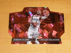 Damian Lillard [Red Cracked Ice] #9 Basketball Cards 2022 Panini Contenders Optic Superstar Prices