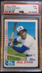 Andre Dawson [Blackless] #341 Baseball Cards 1982 Topps Prices