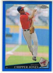 Chipper Jones [Blue Refractor] #135 Baseball Cards 2009 Topps Chrome Prices