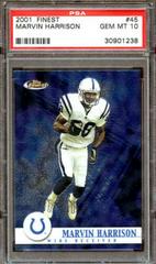 Marvin Harrison #45 Football Cards 2001 Topps Finest Prices