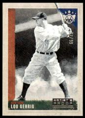 Lou Gehrig [Artist Proof Silver] Baseball Cards 2022 Panini Diamond Kings Prices