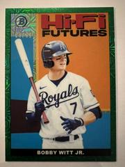 Bobby Witt Jr. [Green Refractor Mega Box Mojo] #HIFI-5 Baseball Cards 2022 Bowman Hi Fi Futures Prices