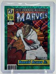Ronald Acuna Jr. [Green] #M-4 Baseball Cards 2022 Panini Donruss Marvels Prices