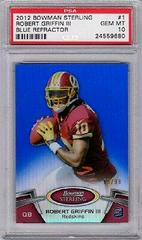 Robert Griffin III [Blue Refractor] Football Cards 2012 Bowman Sterling Prices