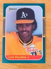 Luis Polonia Baseball Cards 1987 Donruss Rookies Prices