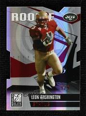 Leon Washington [Status] #183 Football Cards 2006 Panini Donruss Elite Prices