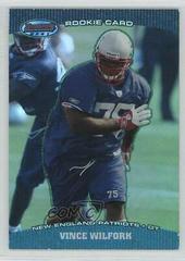 Vince Wilfork [Green] #87 Football Cards 2004 Bowman's Best Prices