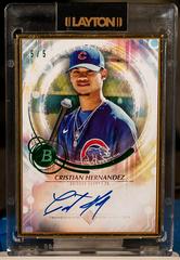 Cristian Hernandez [Emerald] Baseball Cards 2022 Bowman Transcendent Autographs Prices