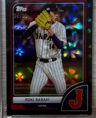 Roki Sasaki [Black Difractor] #21 Baseball Cards 2023 Topps World Classic Prices