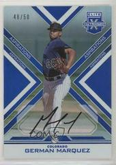 German Marquez [Autograph Aspirations Blue] #42 Baseball Cards 2016 Panini Elite Extra Edition Prices