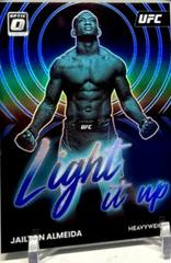 Jailton Almeida [Blue] #9 Ufc Cards 2023 Panini Donruss Optic UFC Light It Up Prices