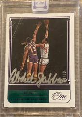 Kareem Abdul Jabbar [Purple] Basketball Cards 2021 Panini One and One Timeless Moments Autographs Prices