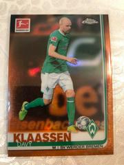 Davy Klaassen [Orange Refractor] Soccer Cards 2019 Topps Chrome Bundesliga Prices