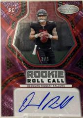 Desmond Ridder [Purple Etch] #RCS-DR Football Cards 2022 Panini Certified Rookie Roll Call Signatures Prices