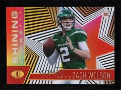 Zach Wilson [Red] #SS-12 Football Cards 2021 Panini Illusions Shining Stars Prices