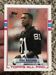 Tim Brown #265 Football Cards 1989 Topps Prices