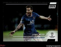 Lionel Messi [Refractor] Soccer Cards 2021 Stadium Club Chrome UEFA Champions League Prices
