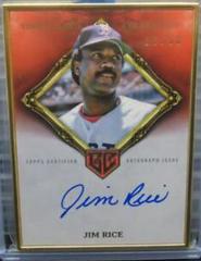 Jim Rice [Rose Gold] #HAFA-JR Baseball Cards 2023 Topps Gilded Collection Gold Framed Hall of Famers Autographs Prices