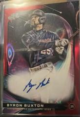 Byron Buxton [Red Flare] Baseball Cards 2022 Topps Cosmic Chrome Star Gaze Autographs Prices