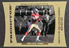 Jerry Rice #PH14 Football Cards 1996 Upper Deck Predictor Prices