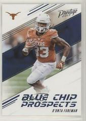 D'Onta Foreman #18 Football Cards 2017 Panini Prestige Blue Chip Prospects Prices